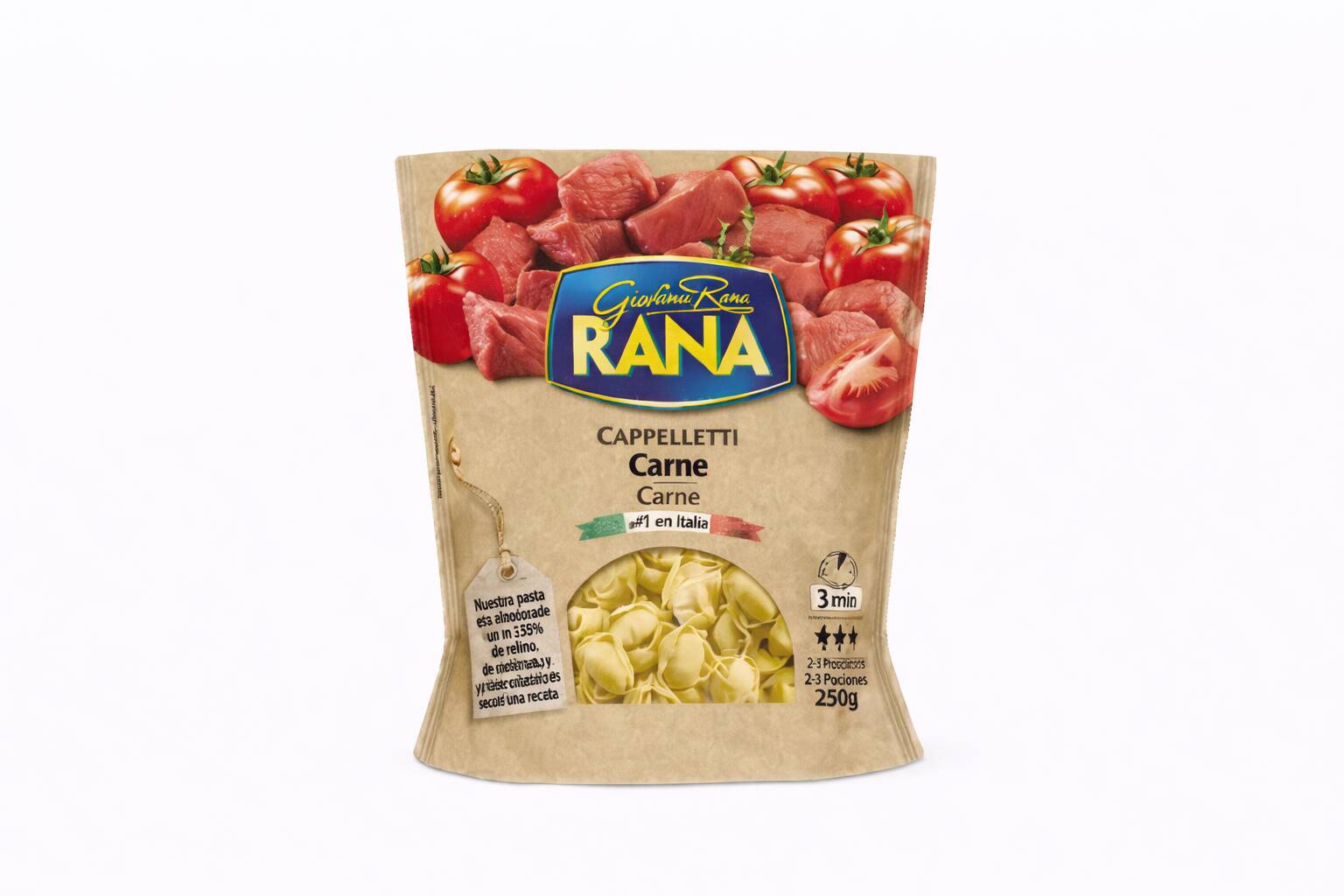 CAPPELLETI CARNE RANA 250 GRS