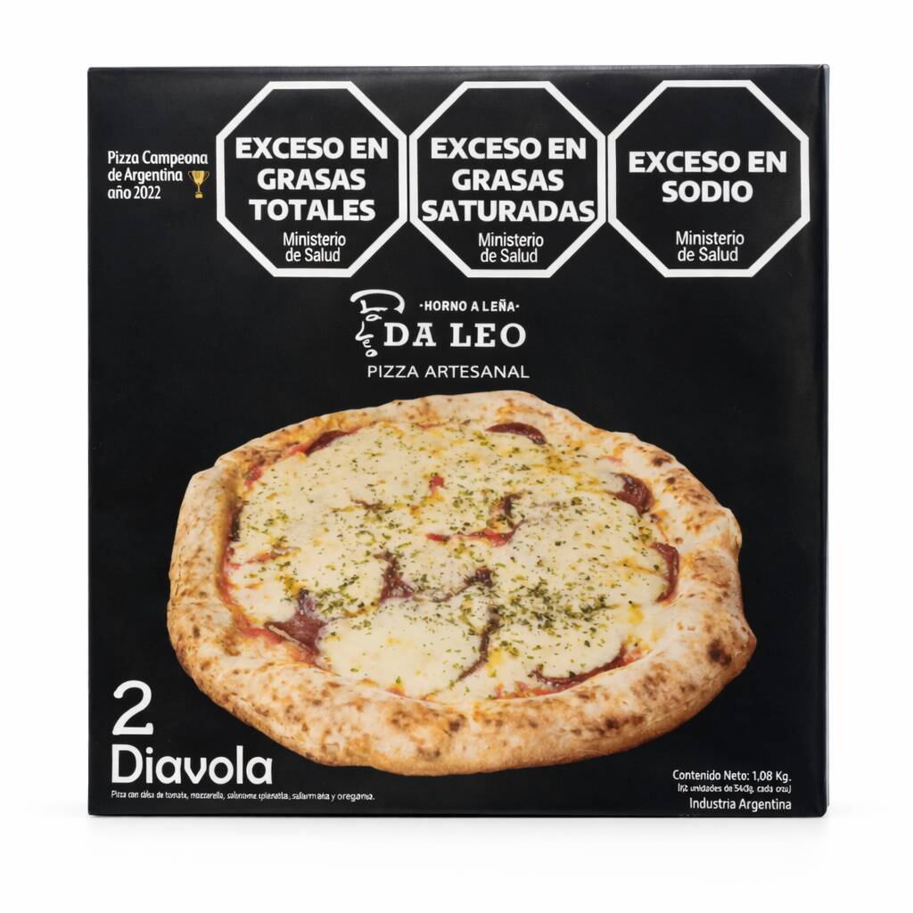 PIZZA DALEO DIAVOLA CAJA X 2