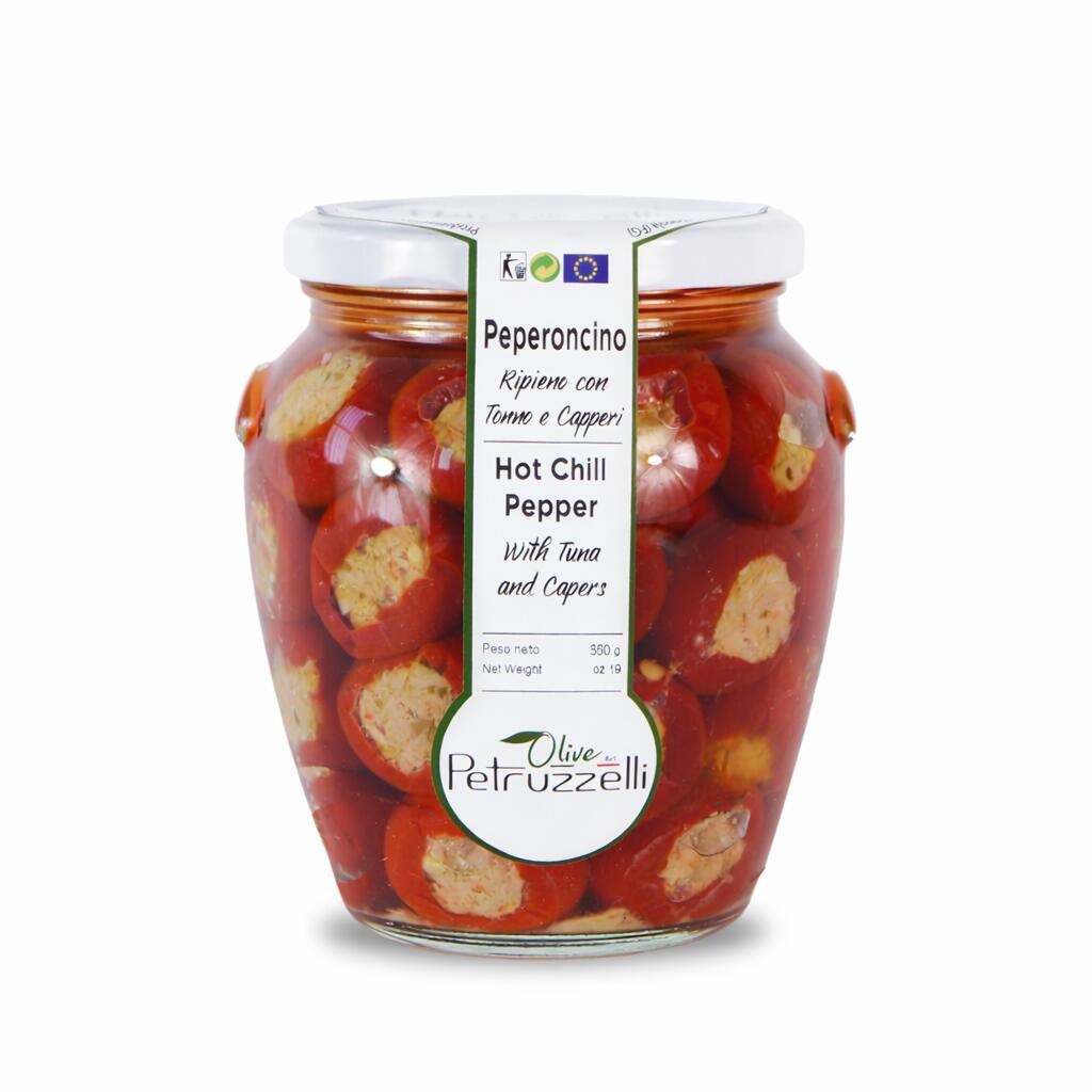 Conserva Peperoncino Atun y Alcaparras 580ml Petruzzelli