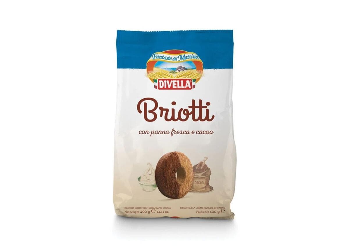 Briotti con crema fresca y cacao 400 Grs