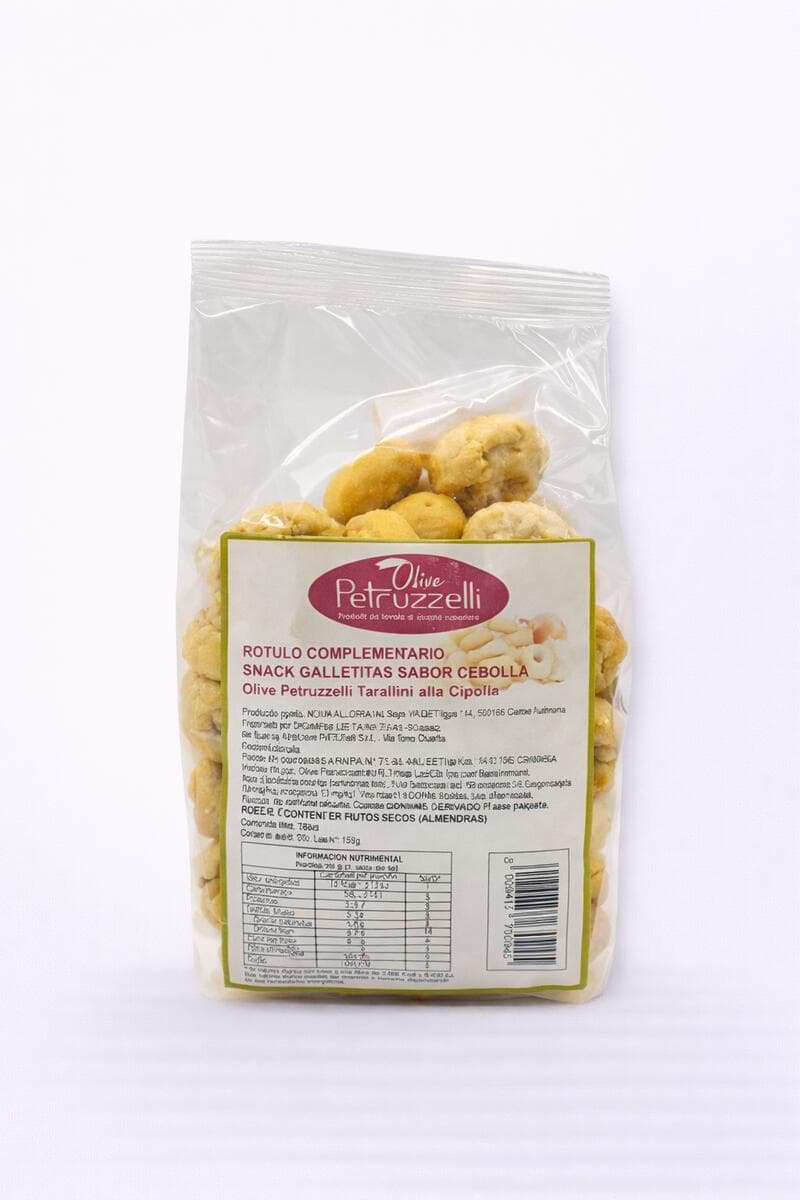 Tarallini a la cebolla 200grs Petruzzelli