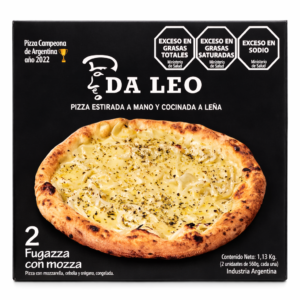 DALEO PIZZA FUGAZZA X 600 GR CONGELADA CAJA X 2